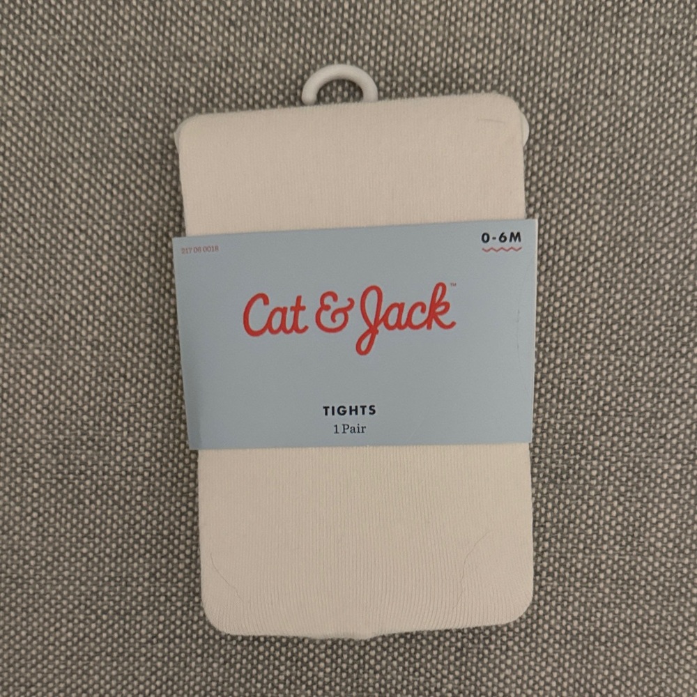 Cat & Jack Soft White Tights